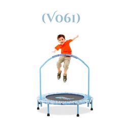 38Inch Mini Foldable Trampoline for Kids with Foam Handle, Indoor and Outdoor (V061)