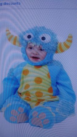 Halloween Infant toddler blue monster costume