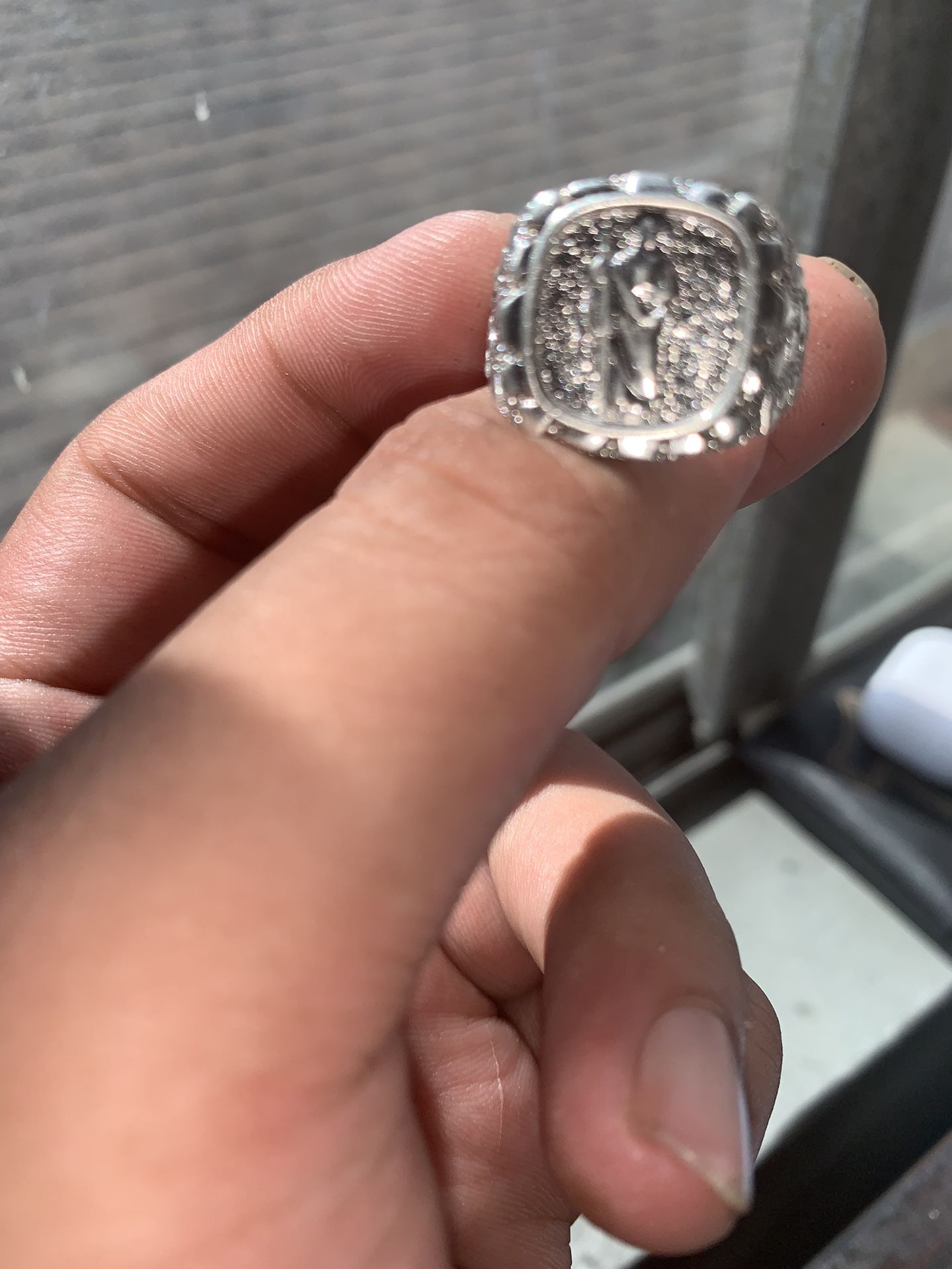 San Judas Nugget Ring Silver 925