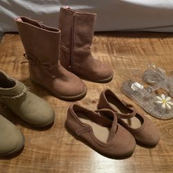 Seven Pairs Size 6 Toddler Girl Shoes