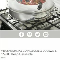 Princess house cacerola de 16 qt 