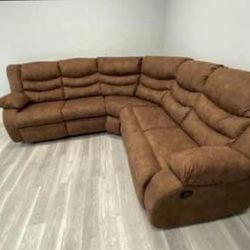 Reclining Sectional In Stock For Fast Delivery 