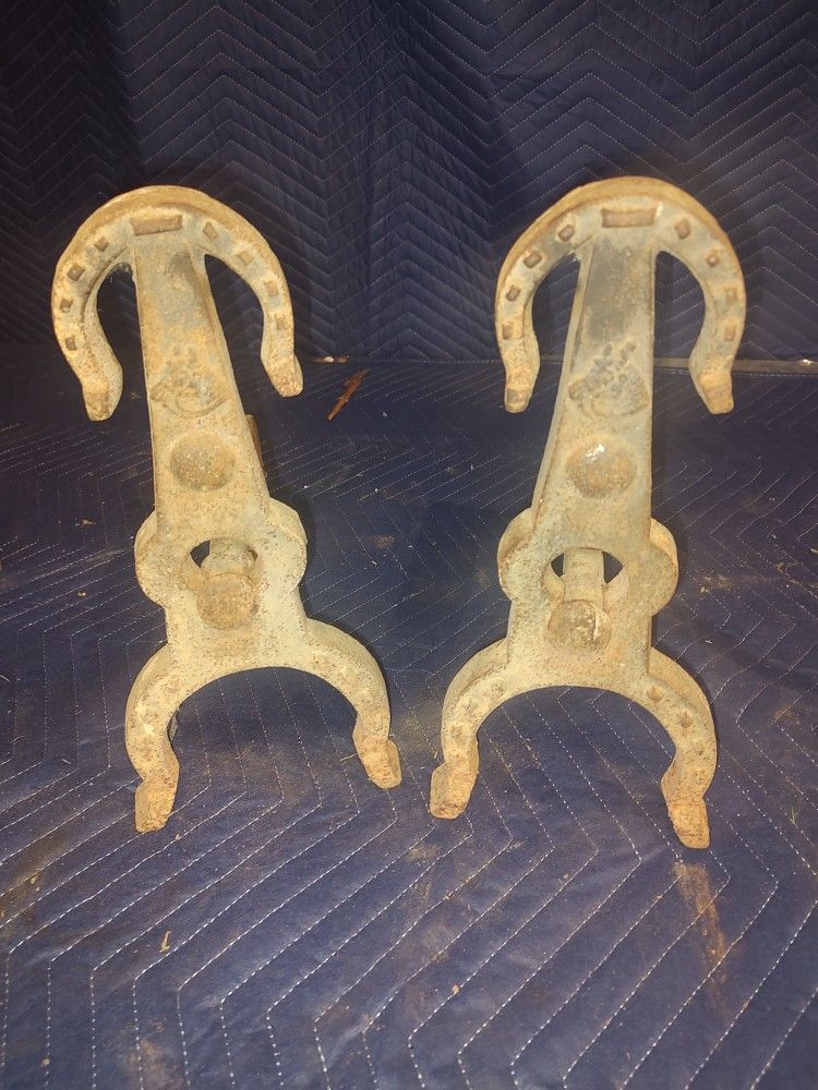 Antique Fireplace Andirons