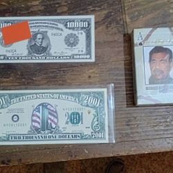 NOS VTG US Military Iraq Most Wanted Playing Card Pack w/Bonus Currency