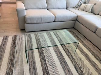 Modern Bent Glass Coffee Table - $125 OBO