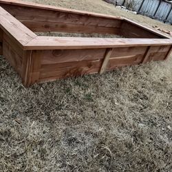 Cedar raised garden beds.