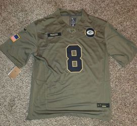 New Men's LARGE,XL,XXL Green Bay Packers Salute to Service Jersey - Josh Jacobs #8