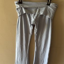 Light Blue Flared Leggings From Pink, Size Medium In Women