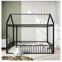Kids Twin Sized House Bed Frame