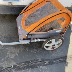 InSTEP Quick And Easy Bicycle Trailer Orange/Gray Double 