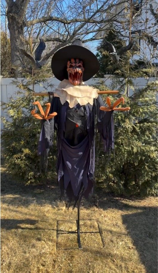 Holloween Raven Scarecrow