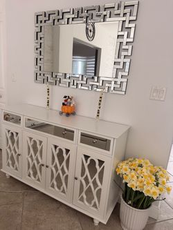 Wall Mirror $400 and buffet cabinet $500