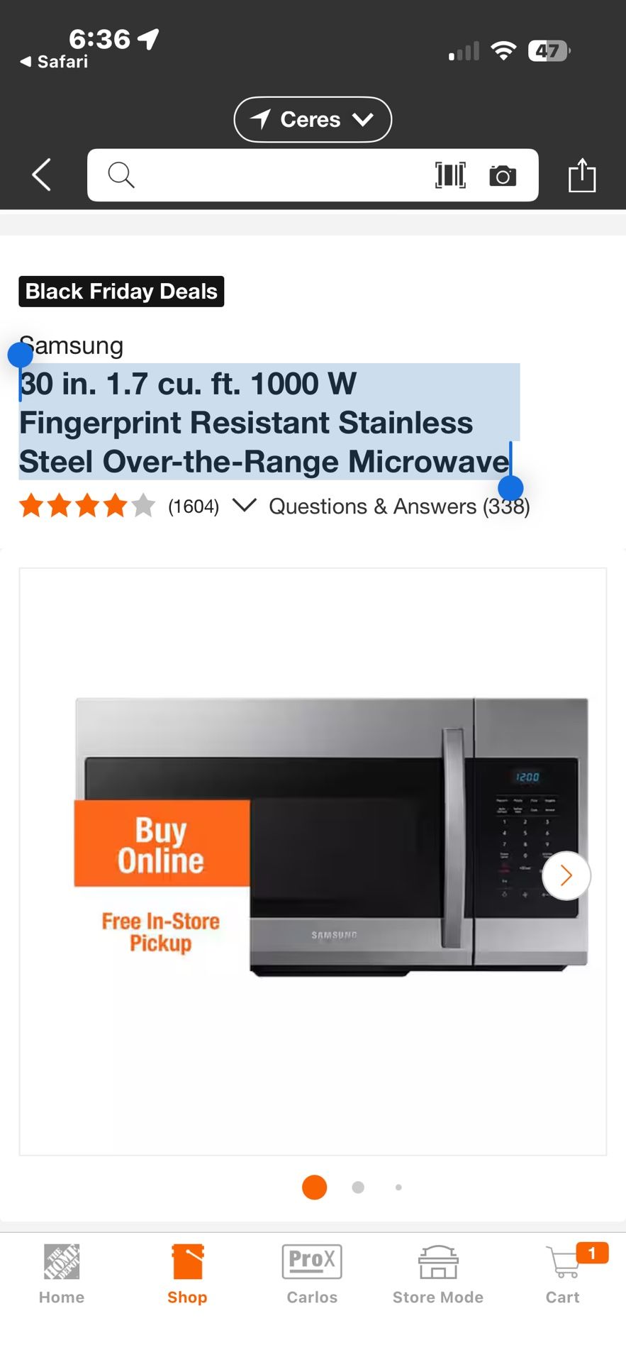 Brand New Samsung Microwave 