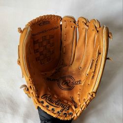 Rawlings RSG1 Super-Size Model Baseball /Softball Glove 13.5” RHT Right Handed Throwing leather fastback model The finest on the field arch basket web