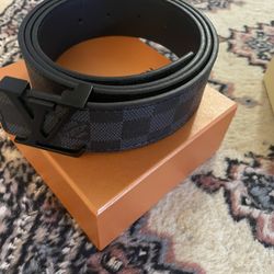 Black Louis Vuitton Belt 