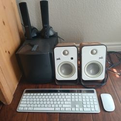 Computer Speakers And Wireless Key Board & Mouse