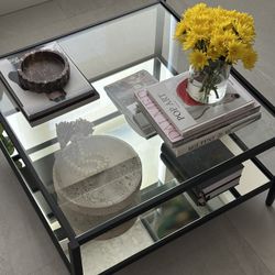 Mirror And Glass Coffee Table