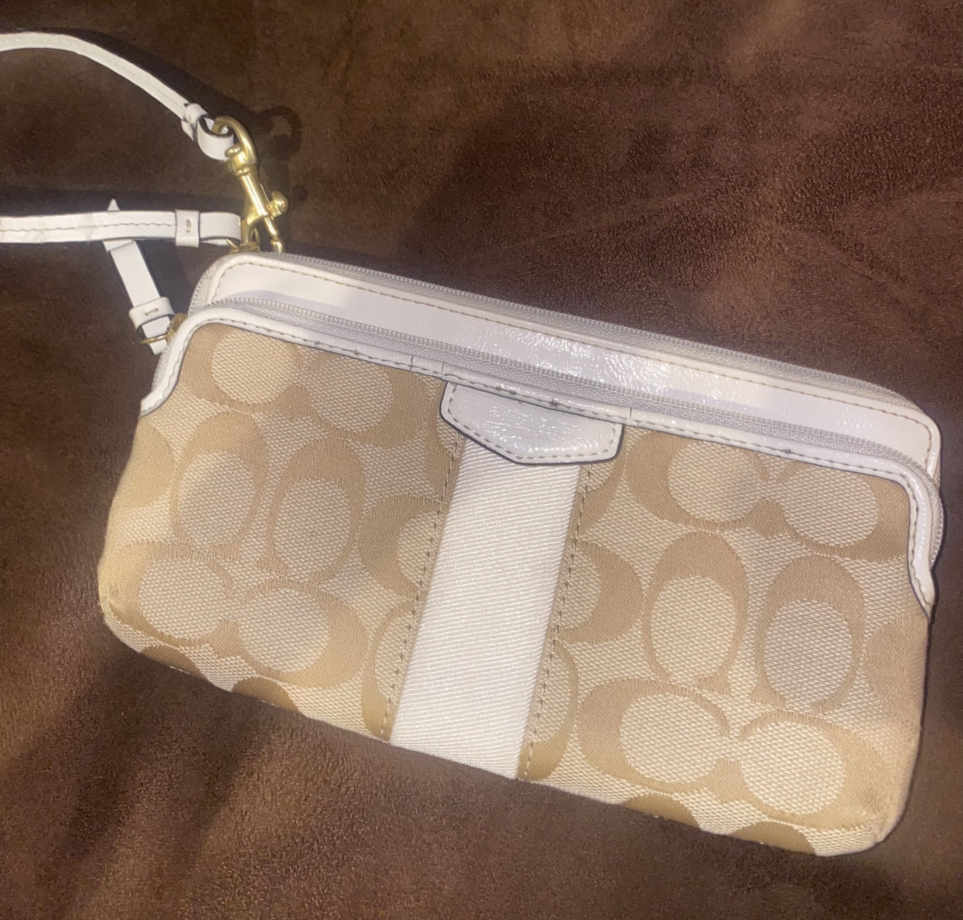 Coach Canvas Wristlet