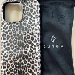 Burga Leopard Print iPhone 15 Pro Max Case 