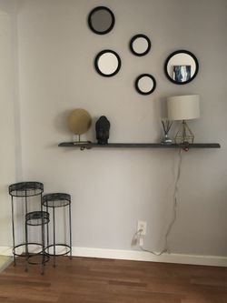 lamp and mirror