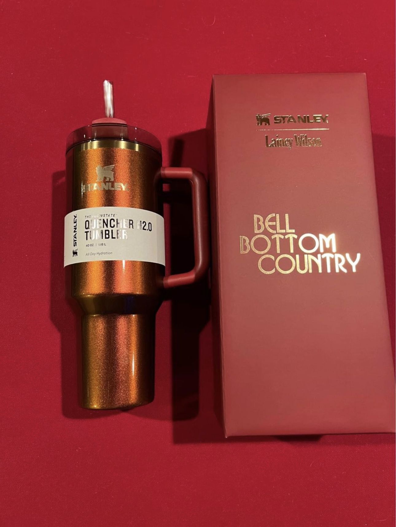 Stanley x Lainey Wilson Country Gold Quencher Tumbler H2.0 40oz