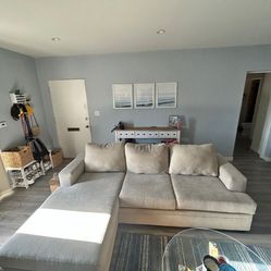Grey Sectional, L Shaped Couch