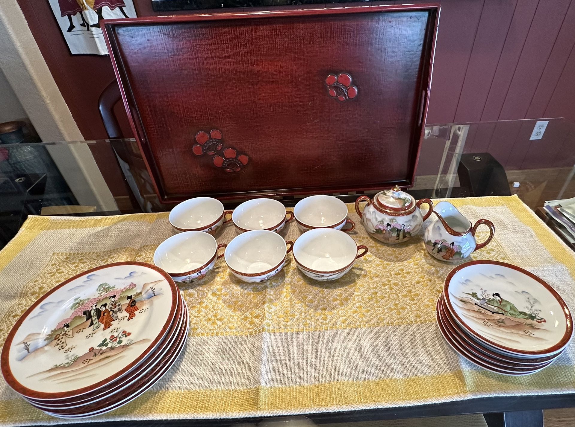 Toyo Tomihiro Japanese Tea Set
