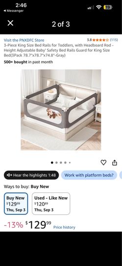 King Size Bed Rails