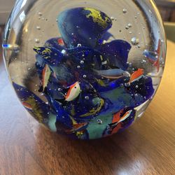 Glass Aquarium- 8” Diameter With Light