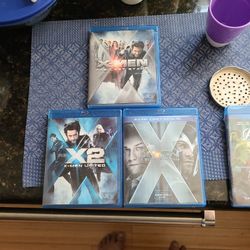 X-men Movies (United & Last Stand) Blu Ray First Class Includes Dvd.