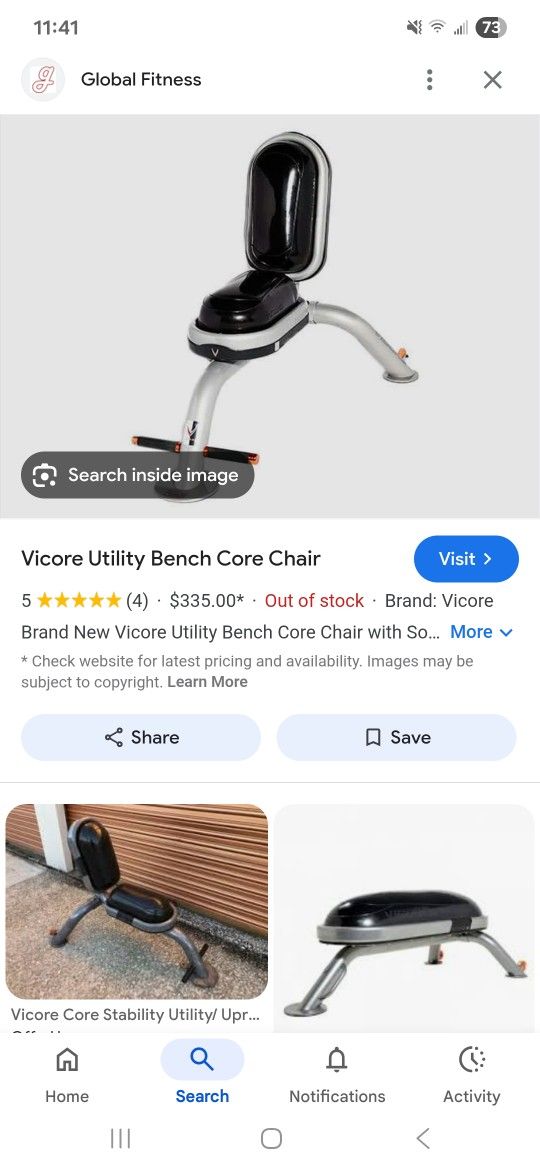 Vicore Core UTILITY Bench Exercise Equipment Sit Up Gym