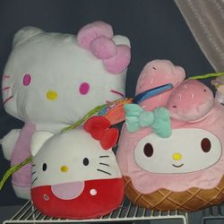 Hello Kitty And Melody Large Plush TODAY ONLY $20
