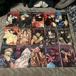 Jujutsu Kaisen Manga Volumes 0-15 (No Volume #8)