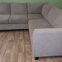 Large Grey 2 pc Sectional 