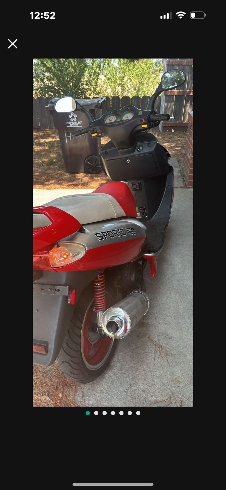 150 Cc Moped Scooter With Pink Slip And Current Tags