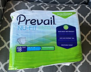 Prevail Adult Diapers Size Large $20 Per Box