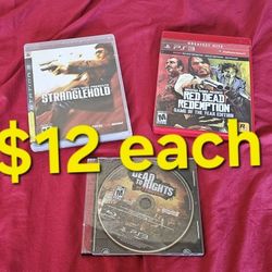 Sony PlayStation 3 Ps3 Games $12