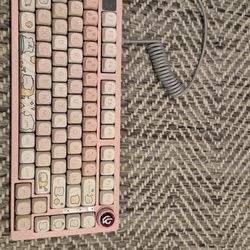 Custom Pink Pig Keyboard