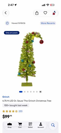 Grinch Christmas tree