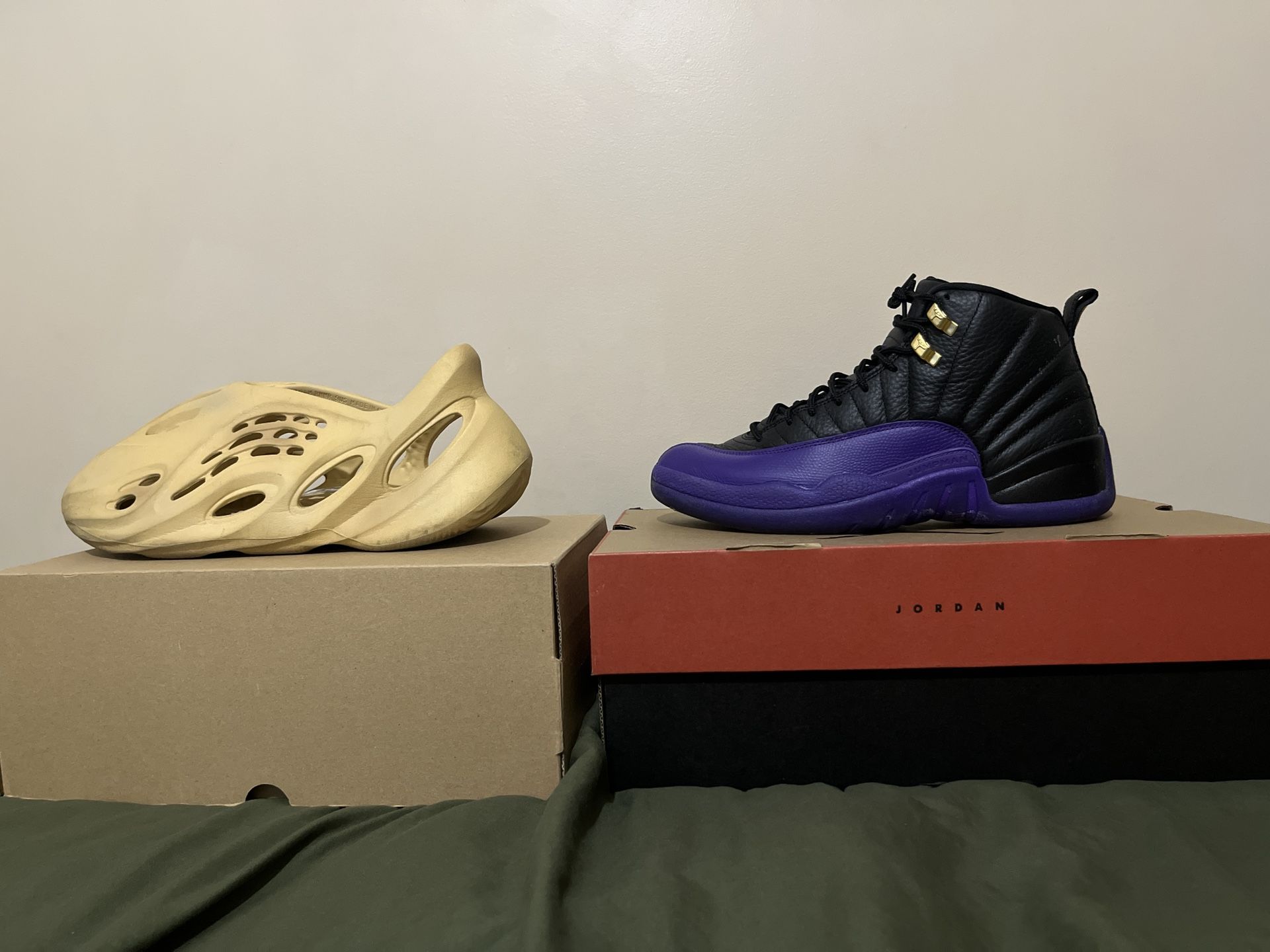 Yeezy Foam Runners And Jordan 12s