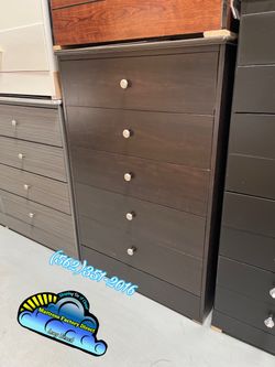 Brown five drawer dresser new chest cajonera Comoda