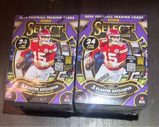 2025 Panini Select Football Blaster Boxes lot of 2 boxes NEW FACTORY SEALED