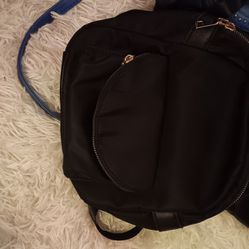 Mini Black Nylon Backpack