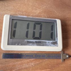 RadioShack LCD jumbo display clock 5 1/2 inches wide.  