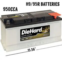 950Cca Batteries...Die Hard Gold 