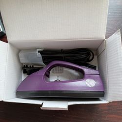 X-Steam Travel Edition Steam Iron NOS Purple MSRP $200 Sold Out