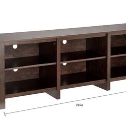 Brown espresso TV stand with storage upto 80 inches TV