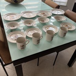 Vintage Precious Moments Dinner Set. Make Me A Descant Offer Come Get It. 