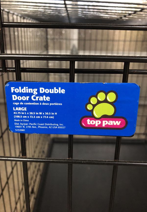 Folding Double Door Crate By Top Paw For Sale In Sammamish Wa