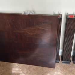 Solid Wood Pub Table + Matching Legs/Base – Rich Espresso Finish